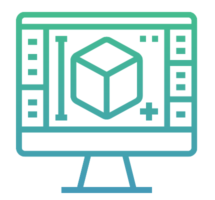 Icon of screen with CAD